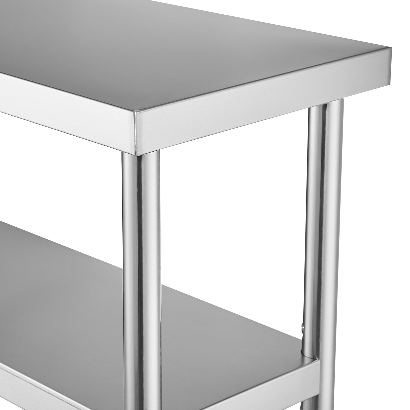 Stainless Steel Prep Table Commercial Kitchen Work Bench Metal_voghion.com